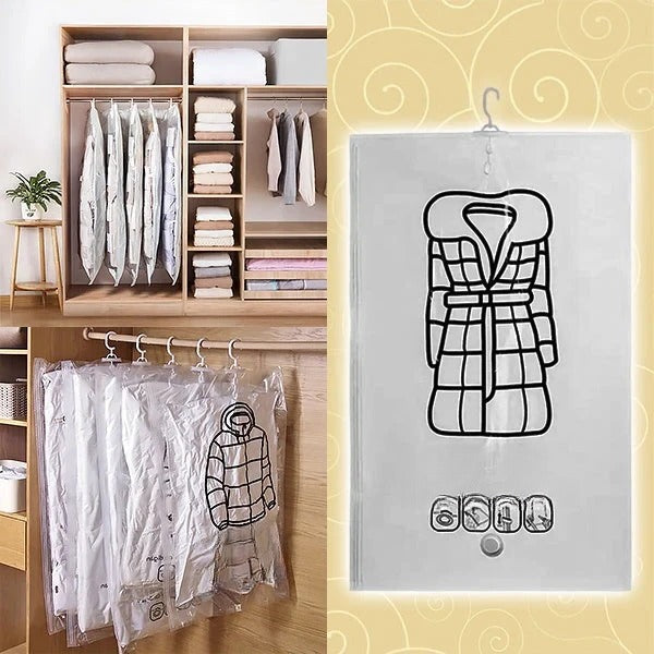 BowLift | Hanging Vacuum Storage Bags, Set of 4