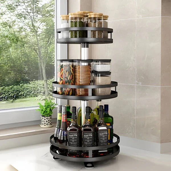 BowLift | 3 Tier Swivel Metal Organizer