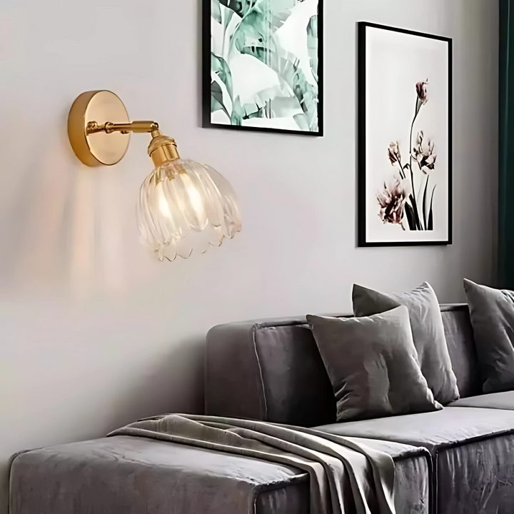BowLift | Vintage Glass Wall Lights Floral Design