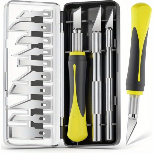BowLift | Precision Wood Carving Knife Set for Easily Carved Pumpkins | Sharp Ergonomic Blades
