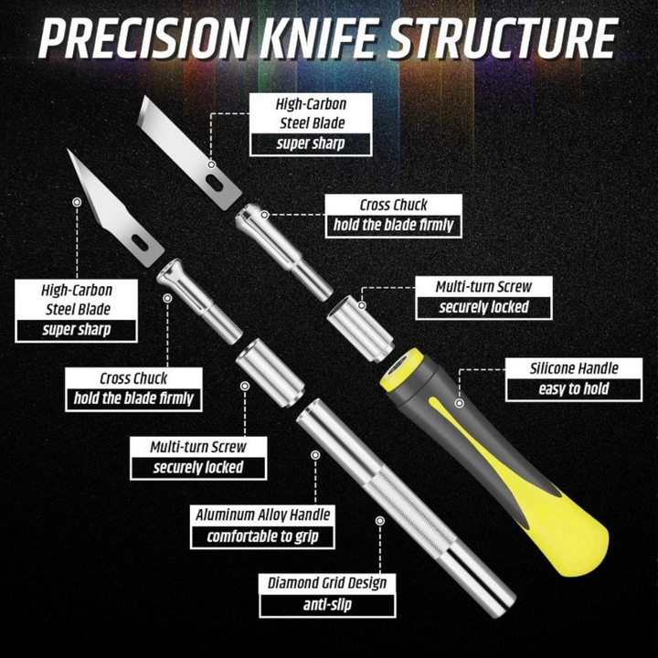 BowLift | Precision Wood Carving Knife Set for Easily Carved Pumpkins | Sharp Ergonomic Blades
