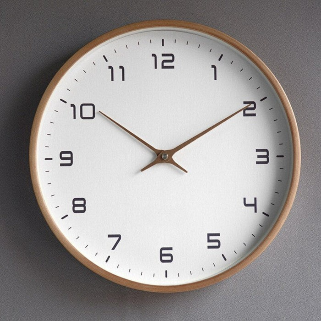 BowLift | Wooden Silent Wall Clock Modern Design