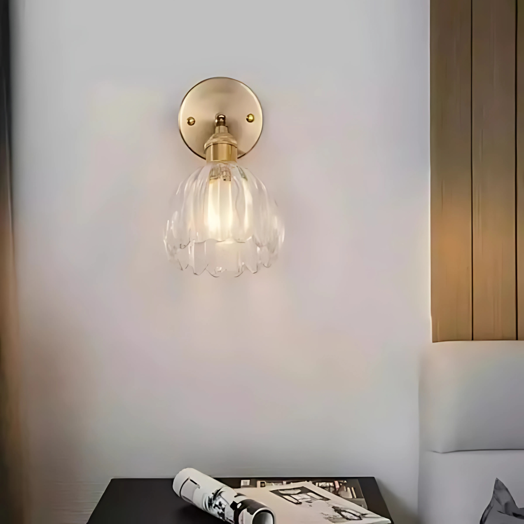 BowLift | Vintage Glass Wall Lights Floral Design
