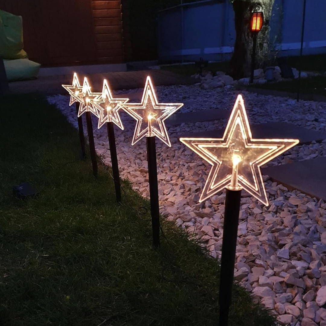 BowLift | Christmas Decorations Star Garden Stake Lights
