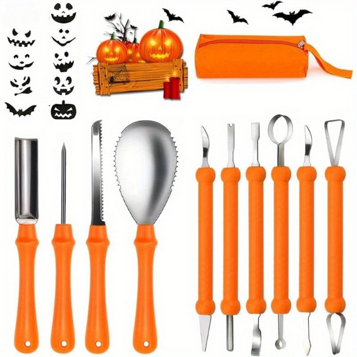 BowLift | Halloween Pumpkin Carving Kit with Stencils | Easy Carved Pumpkins Tools