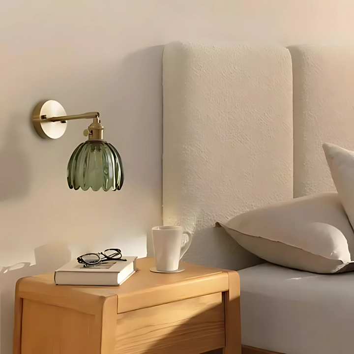 BowLift | Vintage Glass Wall Lights Floral Design