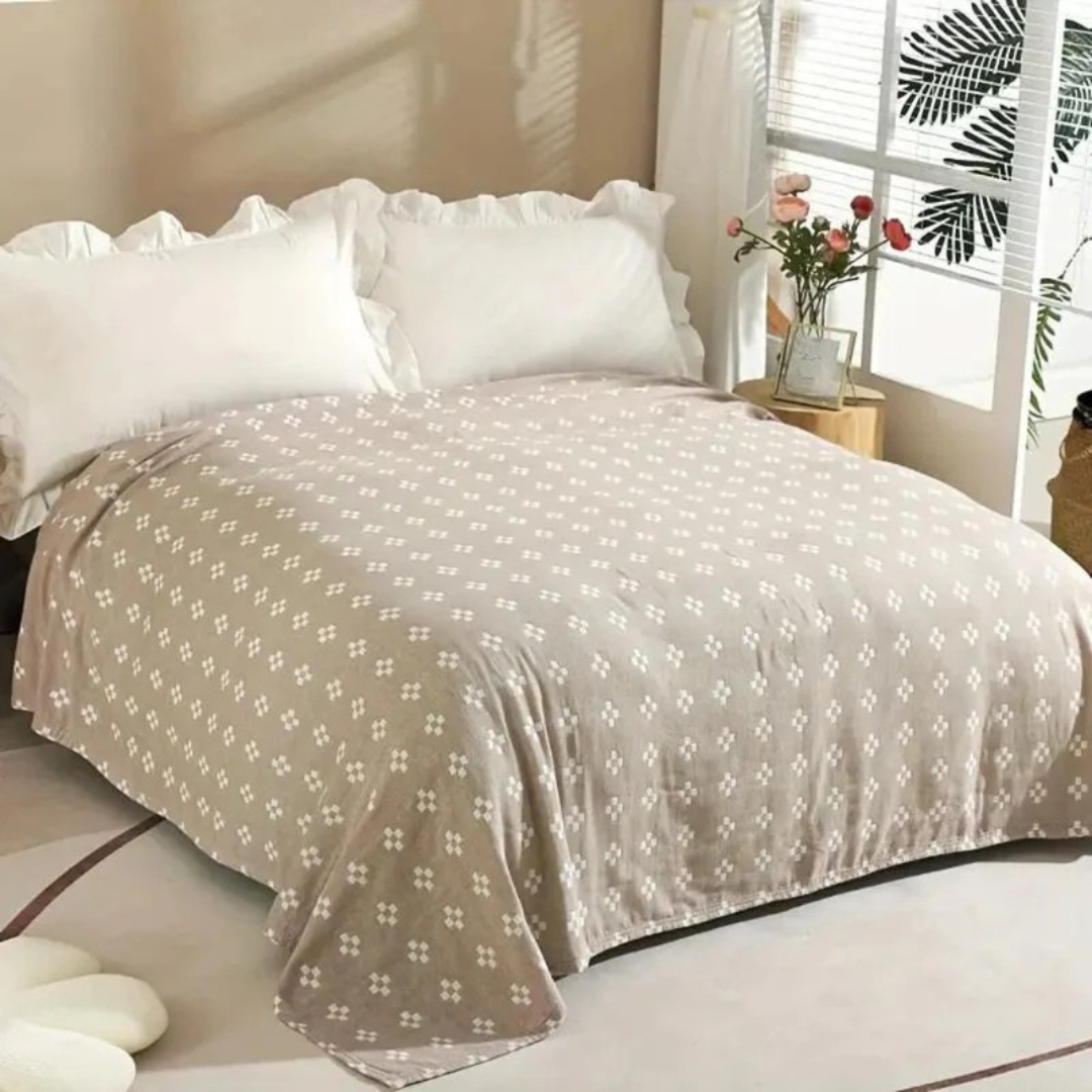 BowLift | Cotton Geometric Blanket Throw