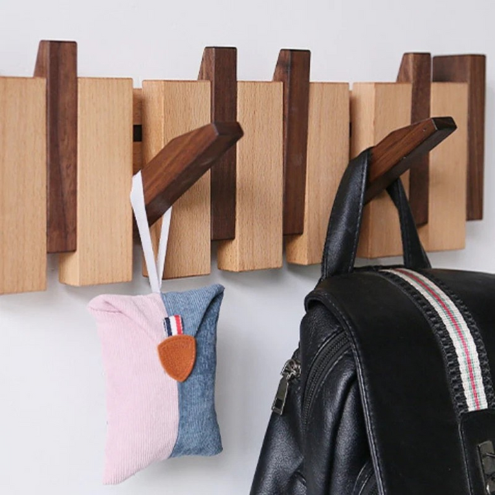BowLift | Wood Wall Mounted Tower Trail Coat Hooks