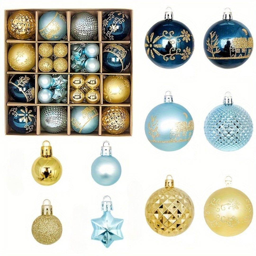 BowLift | Christmas Tree Baubles Set – Plastic Hanging Ornaments