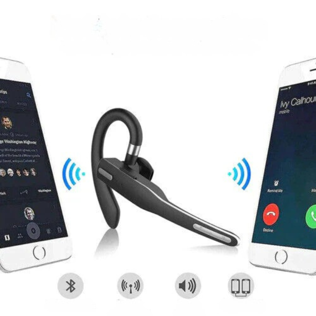 BowLift | Bluetooth Headset with Mic Noise Cancelling Earpiece