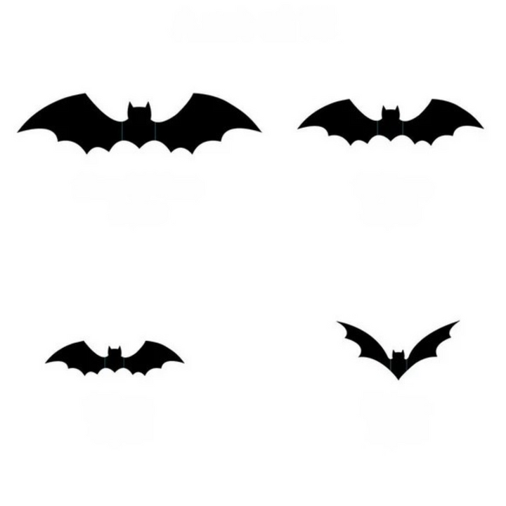 BowLift | Wall Stickers 3D Halloween Bat Decorations Set