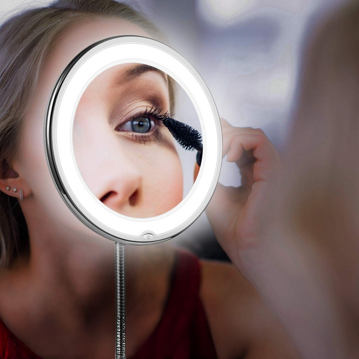 BowLift | LED Makeup Mirror with Flexible Arm and Magnifier