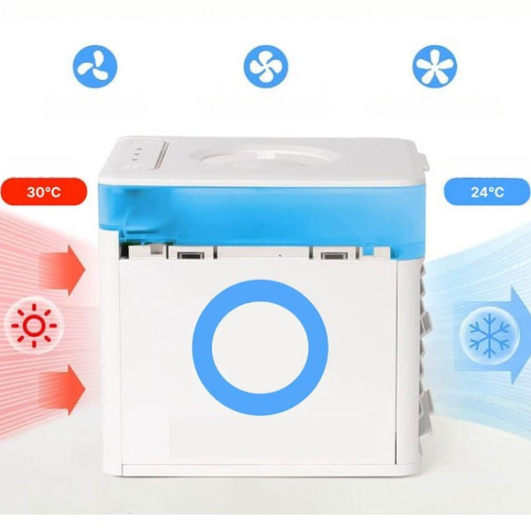 BowLift | Portable Air Cooler Fan Quiet Adjustable Humidifier