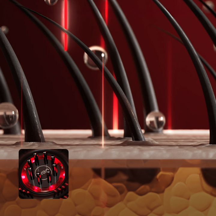 BowLift | Scalp Massager Brush with Red Light Therapy