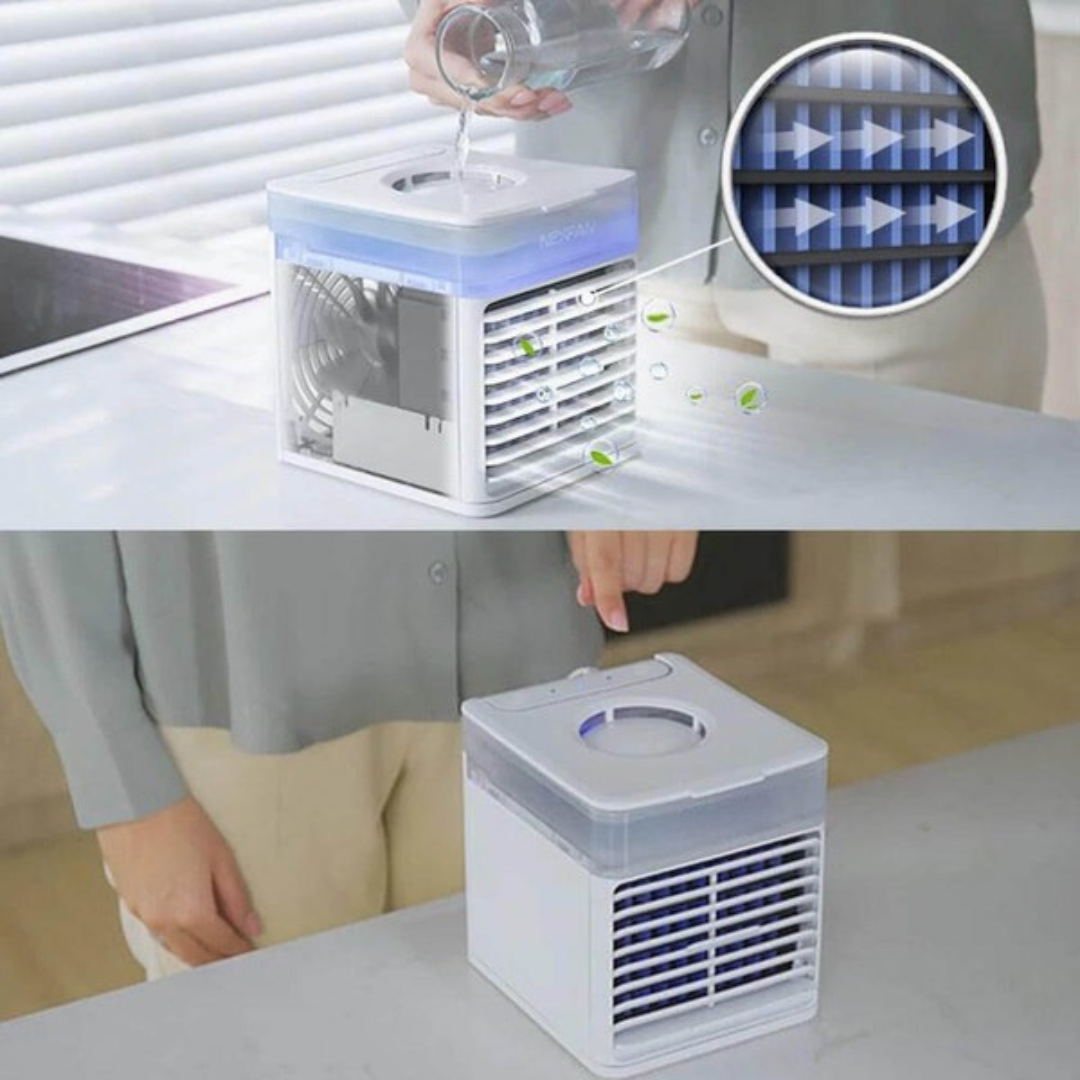 BowLift | Portable Air Cooler Fan Quiet Adjustable Humidifier