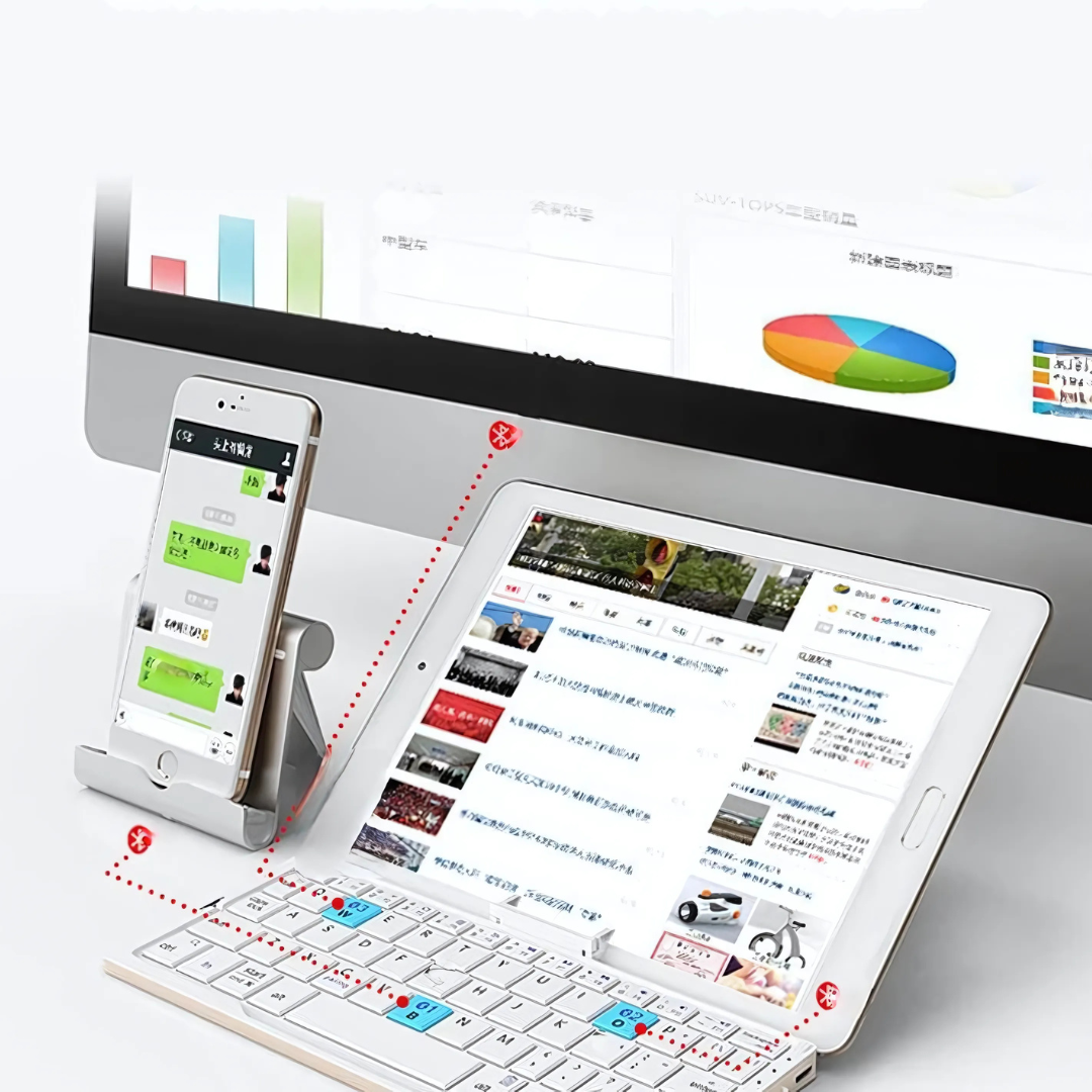 BowLift | Bluetooth Keyboard with Stand for Tablet Devices