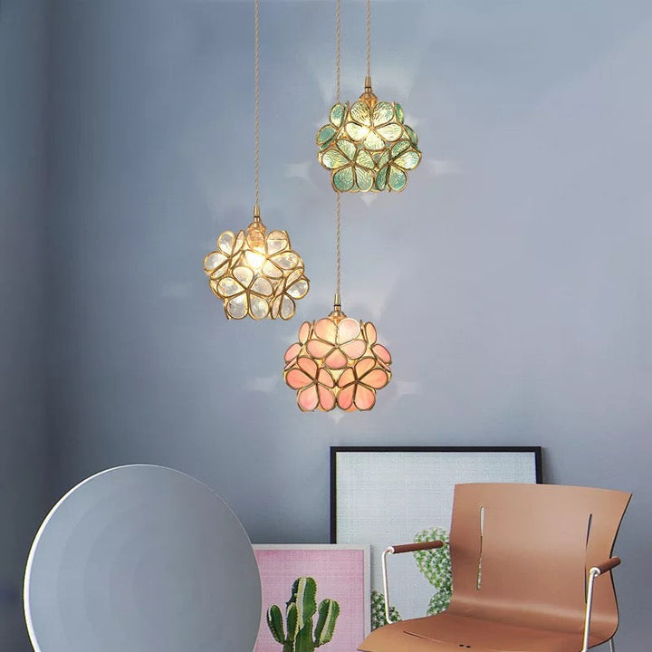 BowLift | Modern Flower Shape Glass LED Pendant Lamp