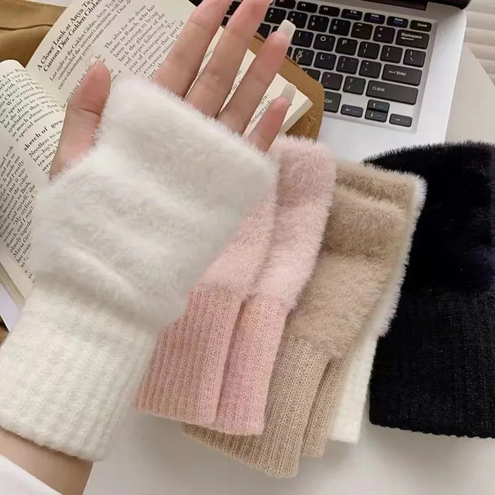 Unisex Fleece Fingerless Gloves – Warm, Soft and Functional | Bowlift