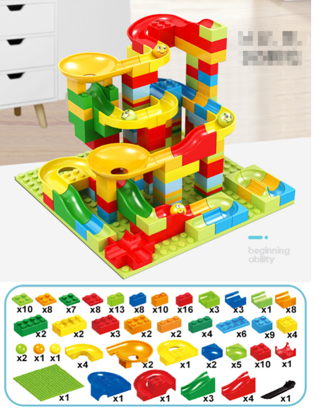 MarbleBuilder Set - Customizable Marble Racing Track for Creation Bowlift