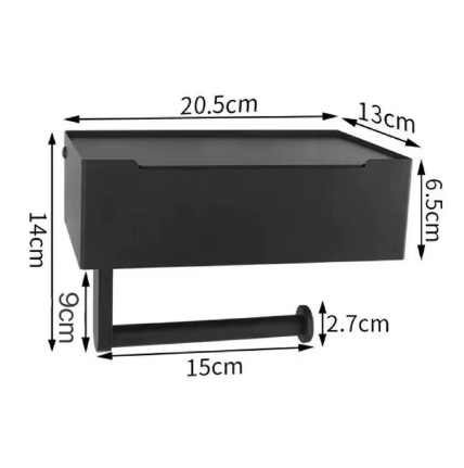 BowLift | Modern Toilet Paper Holder Made of Stainless Steel for Strong Wall Mounting