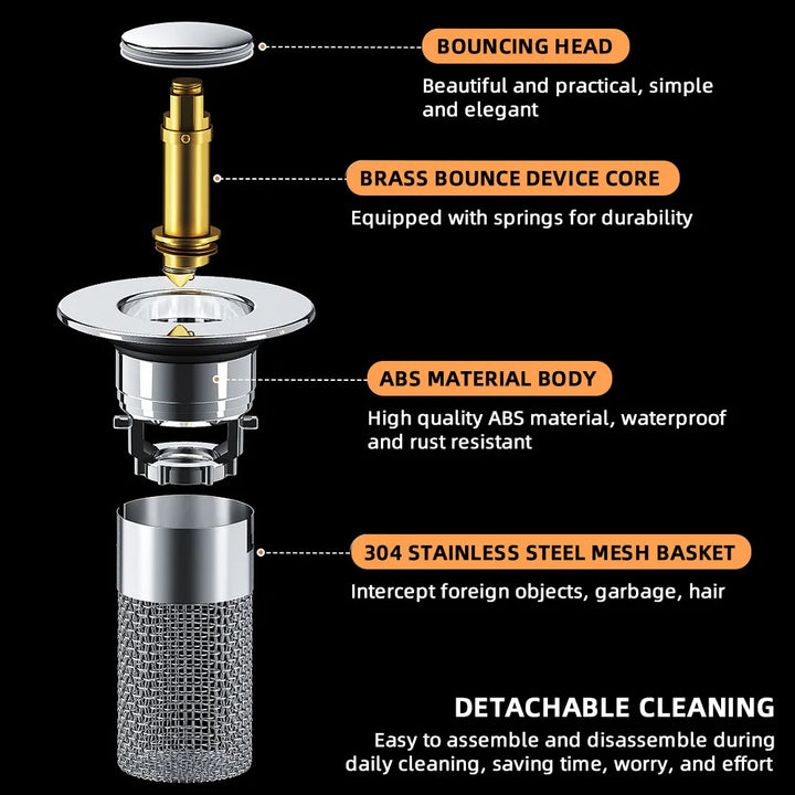 BowLift | Universal Popup Sink Drain