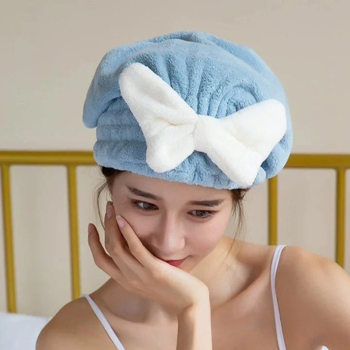 BowLift | QuickDry Microfiber Hair Towel Cap