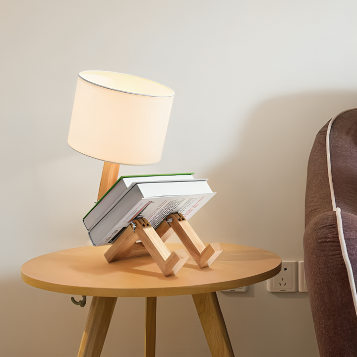 NordicLight – Scandinavian Table Lamp with Integrated Bookshelf | Bowlift