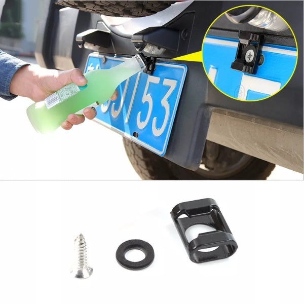 License Plate Mounted Bottle Opener | Bowlift