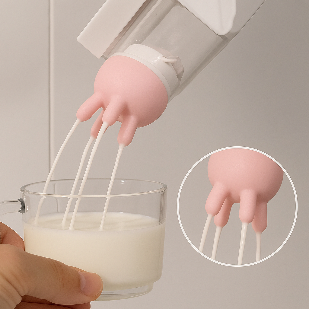 BowLift | Spill Prevention Reusable Cow Milk Pourer Lids