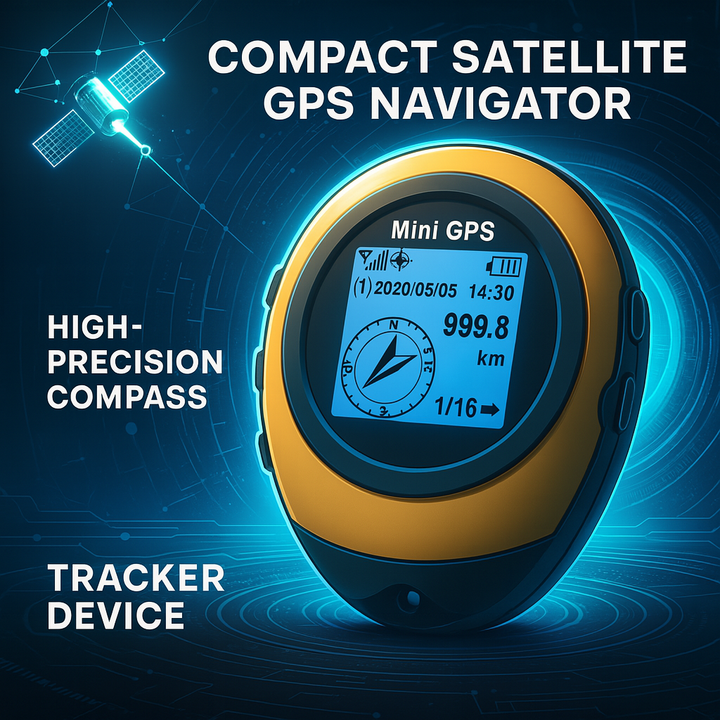 BowLift | Compact Satellite GPS Navigator High-Precision Compass Tracker Device