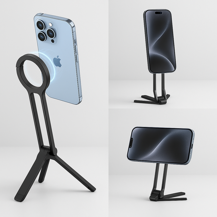 BowLift | Pocket Size Clip-On Magnetic Foldable Tripod