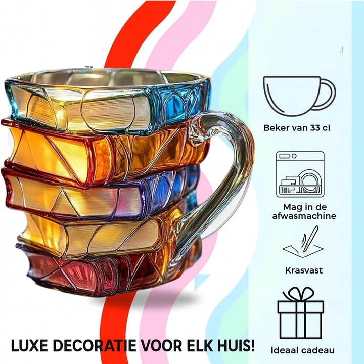 BookCup 3D Mug – Hand-painted Literature Mug in Book Shape | Bowlift