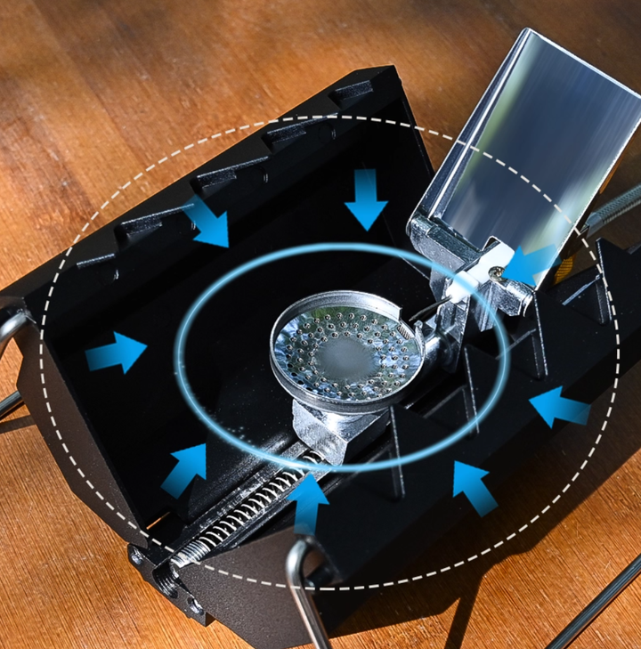 Quick-Fold Camping Gas Stove | Bowlift