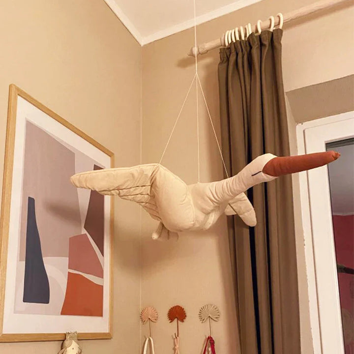 BowLift | Specifically for children's rooms – Decorative swan hanging decor for a magical atmosphere