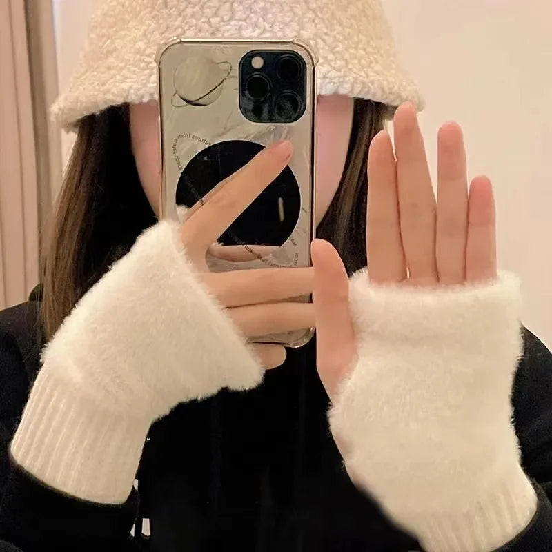 BowLift | Unisex Fleece Fingerless Gloves – Warm, Soft and Functional