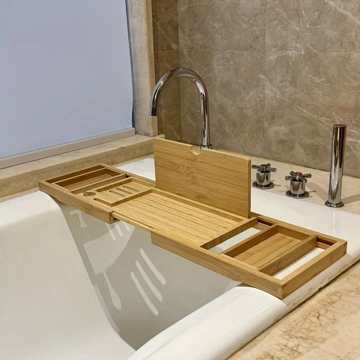 BowLift | Bamboo Bathtub Tray