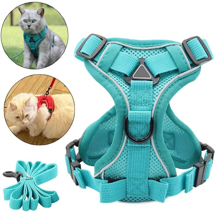 BowLift | Reflective Cat Harness and Leash Set