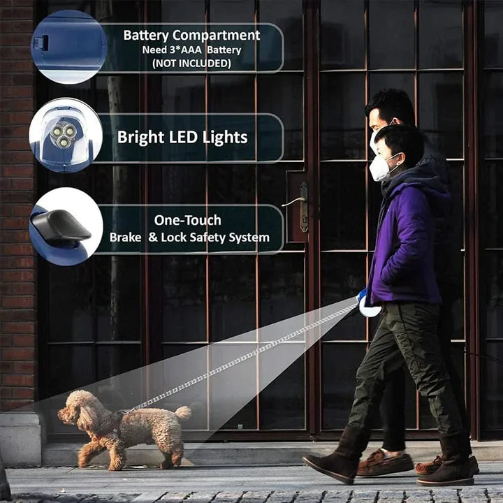 BowLift | ADVENTUREPAWS ELITE LEASH – Adjustable, weatherproof dog leash with reflective seams