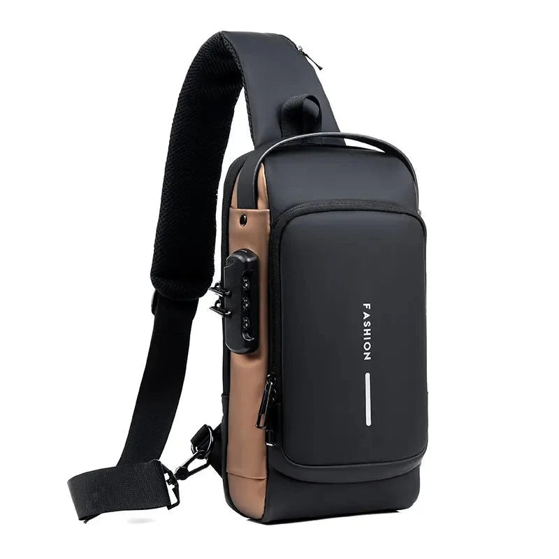 Security backpack with hidden zippers | Bowlift