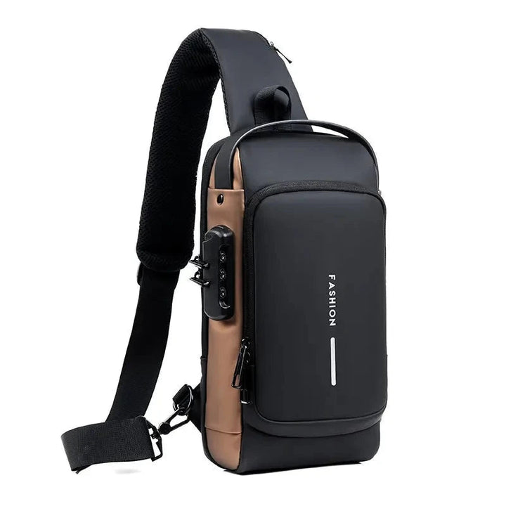 Security backpack with hidden zippers | Bowlift
