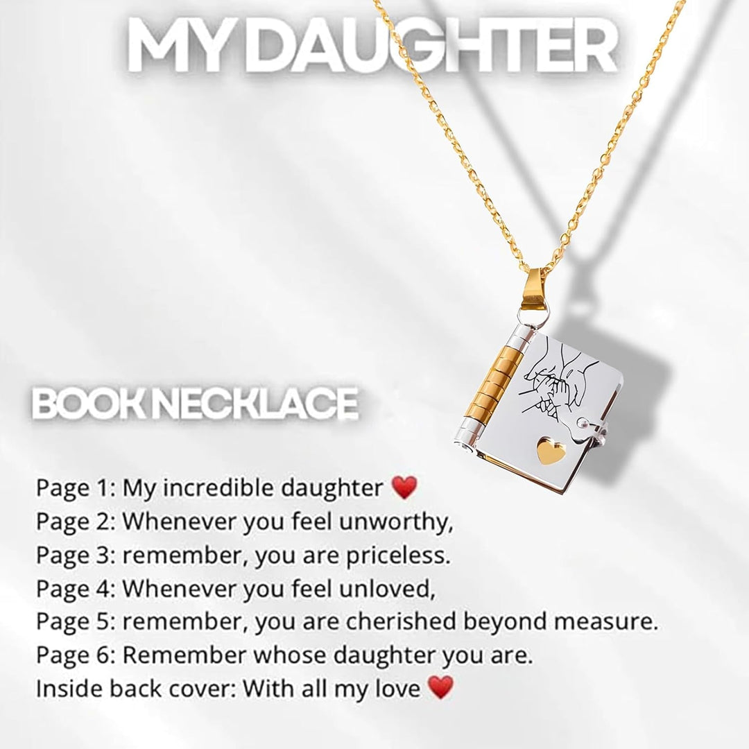BowLift | Memory Book Hanger Necklace – Symbolic Jewelry with Loving Message