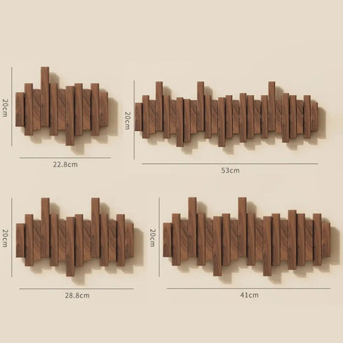 PianoWood Wall Coat Rack – Wooden Piano Key Coat Rack made of Walnut or Beech Wood | Bowlift