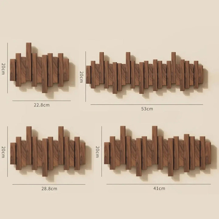 BowLift | Piano Wall-Mounted Coat Rack – Walnut or Beech Wood Hook Rail for Jackets, Bags & Hats
