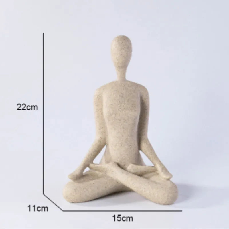 ZenJoy Woman in Yoga Figure – Modern Interior Decoration made of Resin | Bowlift