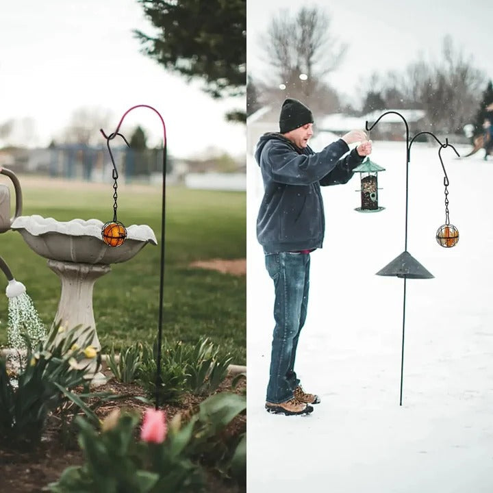 BowLift | Metal Hanging Bird Feeder Set