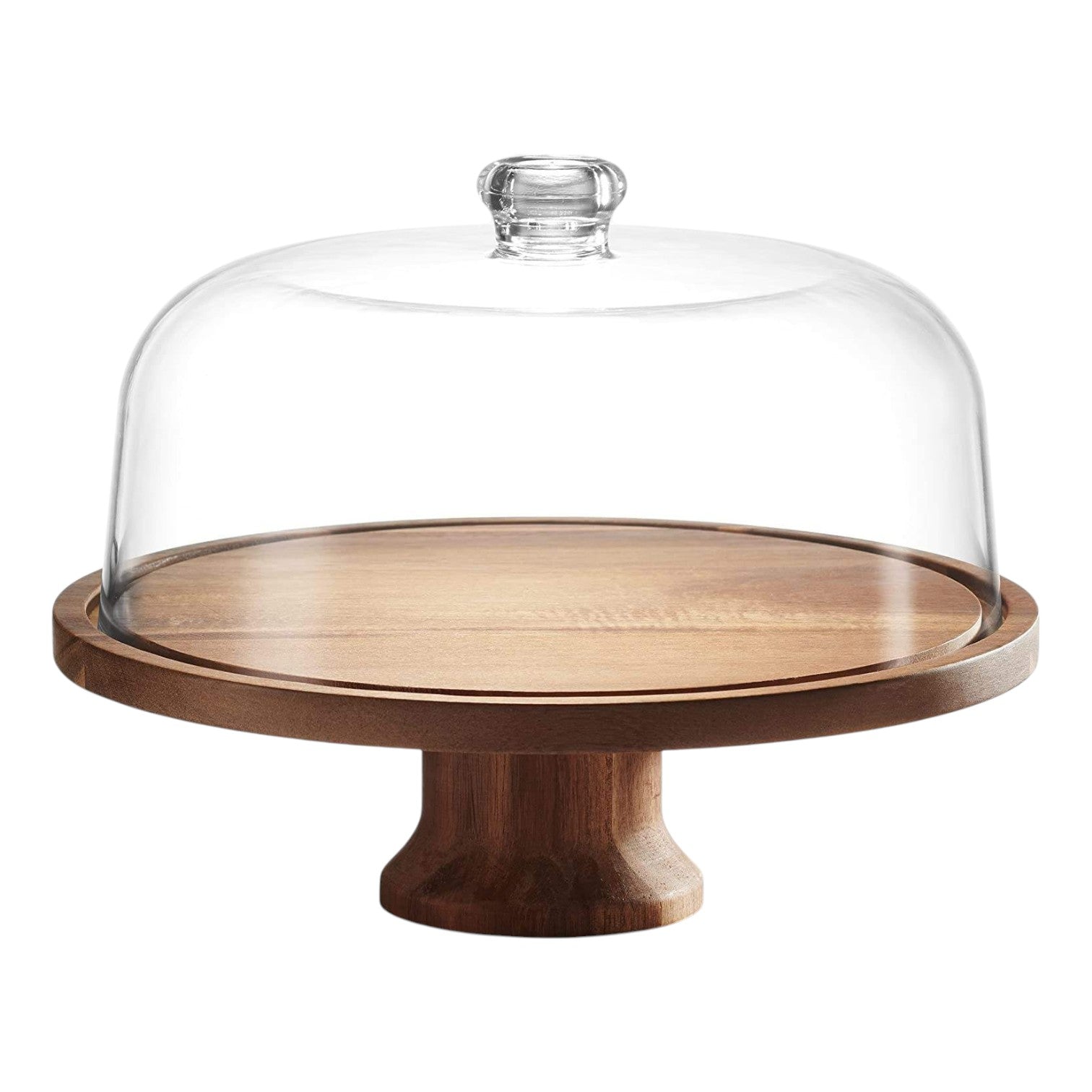 BowLift | Cake Stand Cake Plate Serving Platter, Acacia Wood