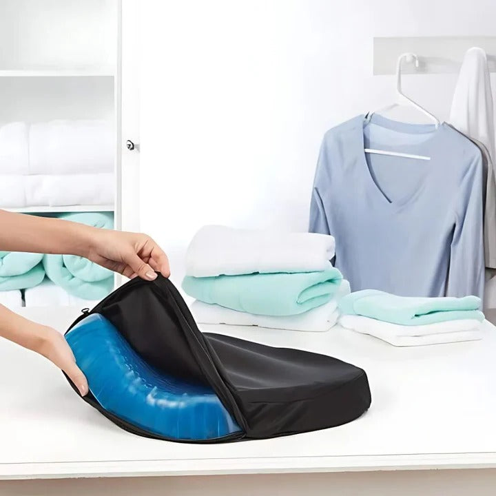 BowLift | PressureFree Orthopedic Gel Seat Cushion – Breathable Honeycomb Design for Tailbone and Back Pain Relief