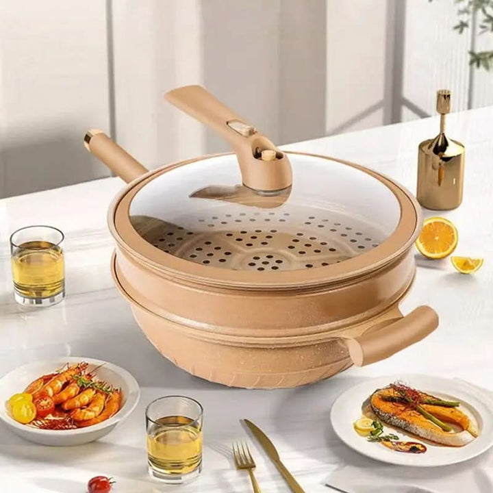 BowLift | VEGA - UltraSmart Wok Pro with Steamer Basket