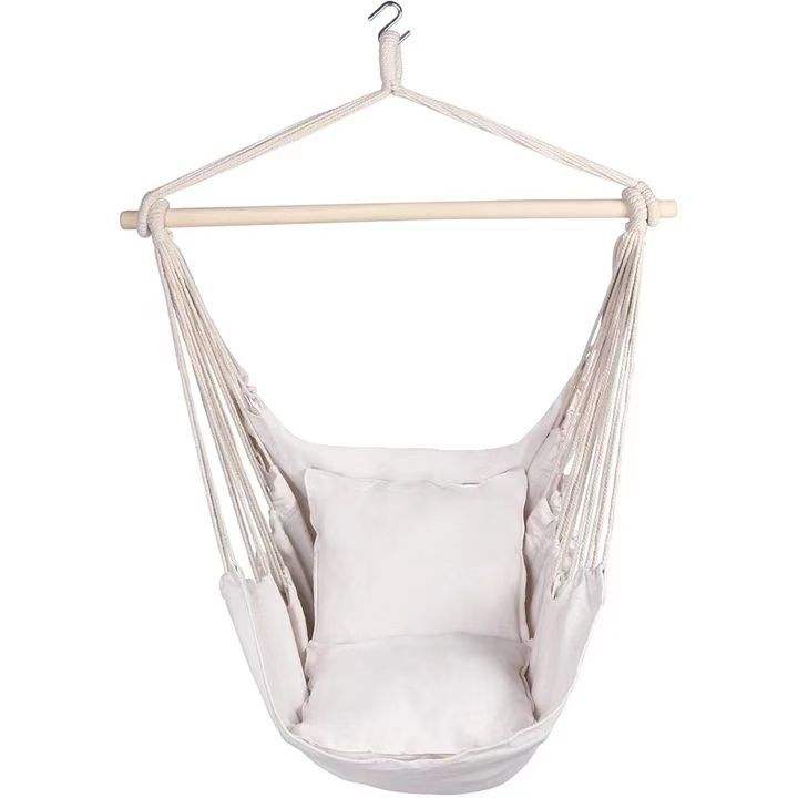 BowLift | Comfortable Hanging Chair with Soft Cushions - Indoor/Outdoor Hanging Swing for Relaxation and Leisure - Durable Cotton Fabric, including Hanging Material