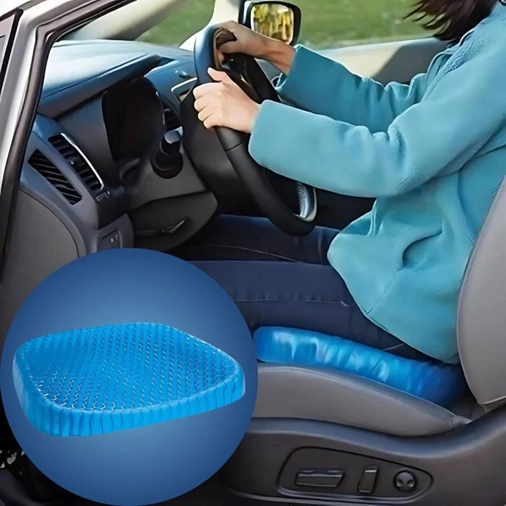 BowLift | PressureFree Orthopedic Gel Seat Cushion – Breathable Honeycomb Design for Tailbone and Back Pain Relief